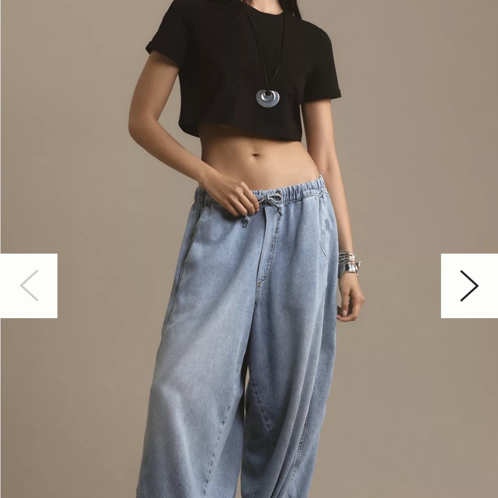 Anthropologie Light Blue Parachute Jeans